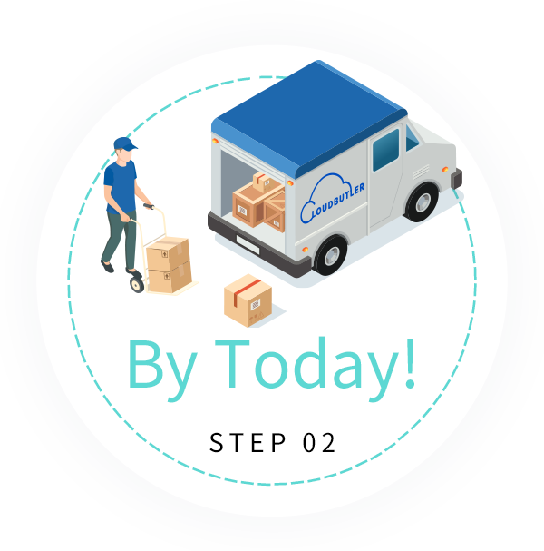 指定場所にて待ち合わせします